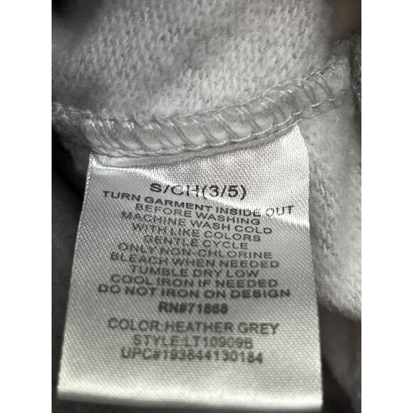 Disney Mickey Mouse Hoodie Women's Small S Grey Crop Pullover Sweater - Picture 4 of 6